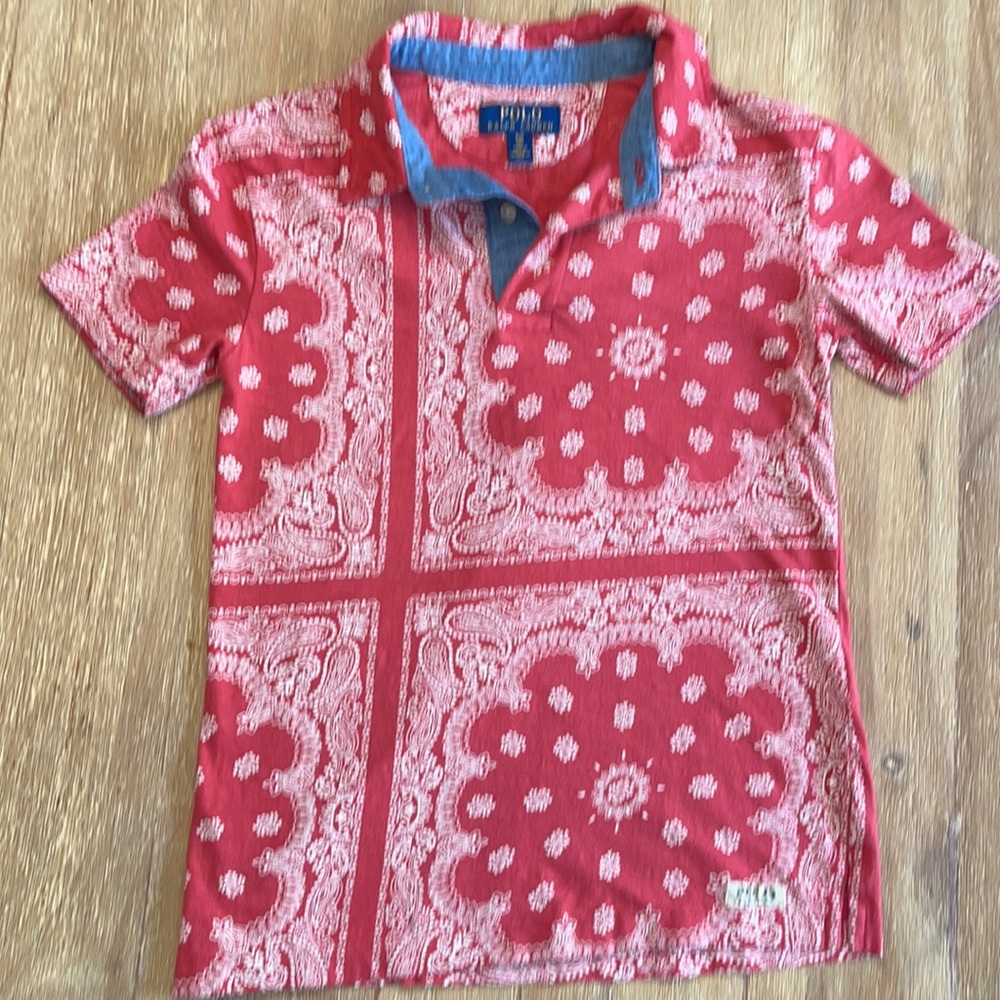 Ralph Lauren Polo Red Bandana Shirt